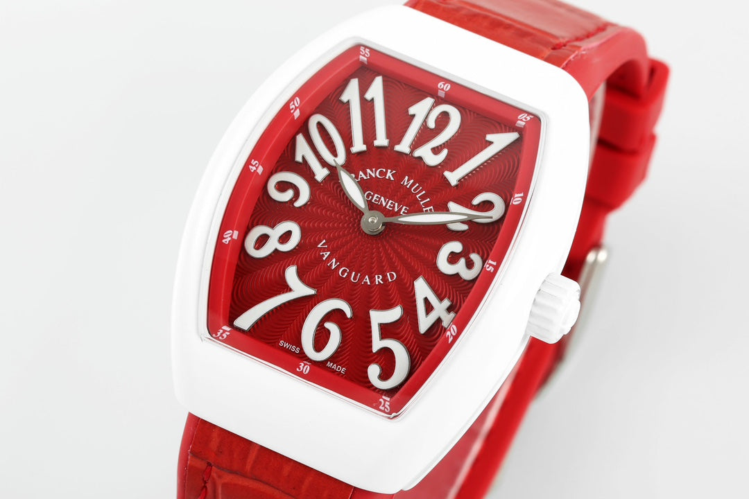 Franck Muller V32 Feminino Yachting 1:1 edizione melhor ABF Fabbrica Red quadrante