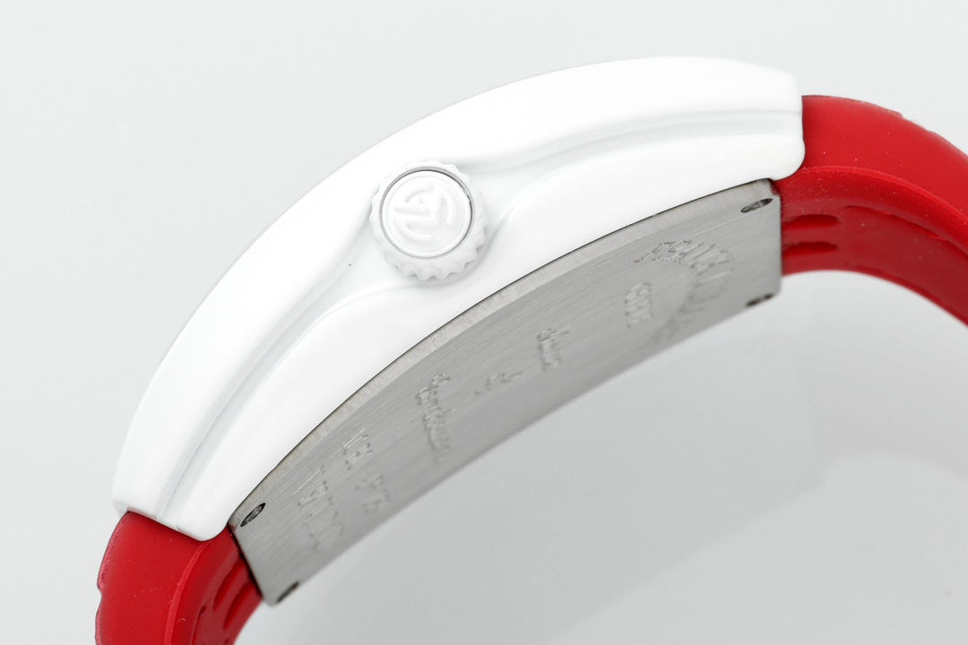 Franck Muller V32 Feminino Yachting 1:1 edizione melhor ABF Fabbrica Red quadrante
