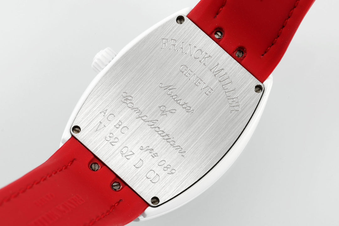Franck Muller V32 Feminino Yachting 1:1 edizione melhor ABF Fabbrica Red quadrante
