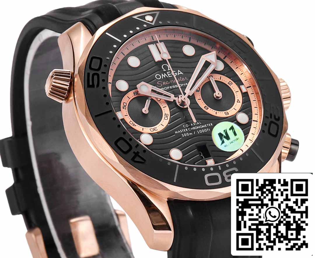 Omega Seamaster 210.62.44.51.01.001 Diver 300m 1:1 Best Edition N1 Fabbrica Rubber cinturino