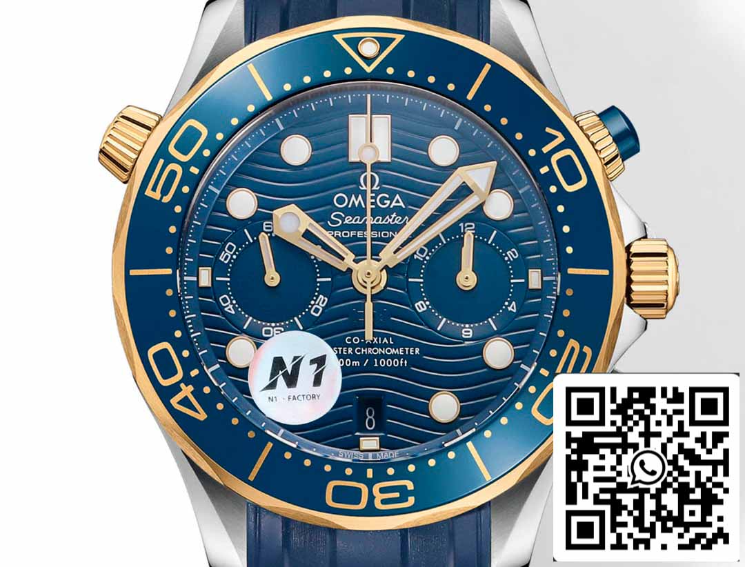 Omega Seamaster 210.20.44.51.03.001 Diver 300m 1:1 Best Edition N1 Fabbrica Rubber cinturino