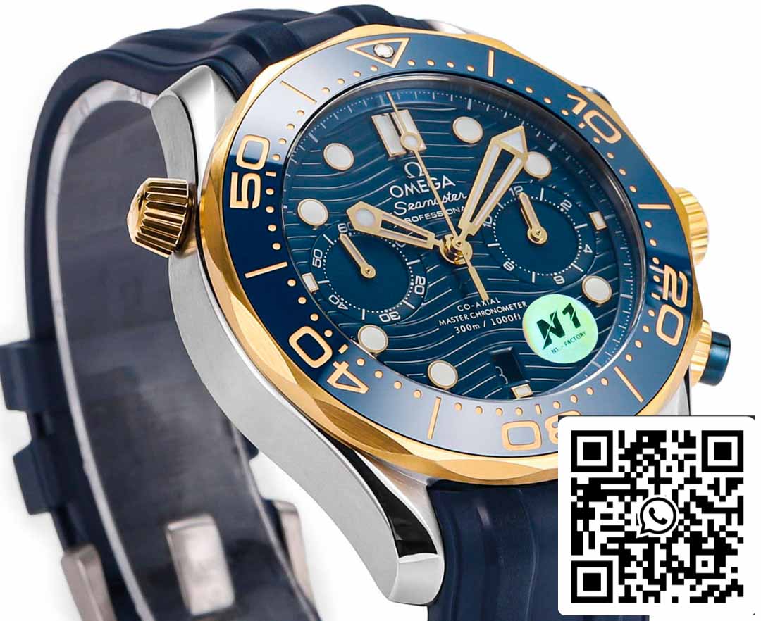Omega Seamaster 210.20.44.51.03.001 Diver 300m 1:1 Best Edition N1 Fabbrica Rubber cinturino