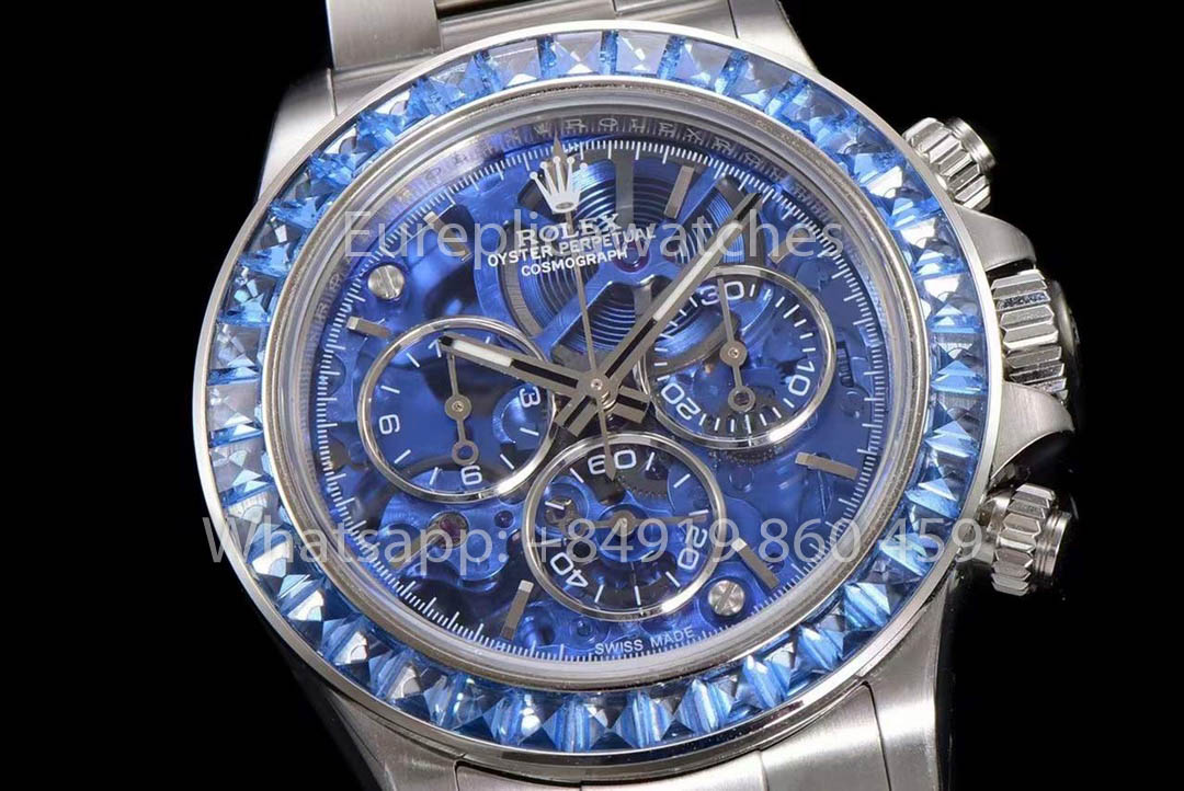 Rolex Daytona Arolla Project with Blue Dial Skeleton Watch 1:1 Best Clone