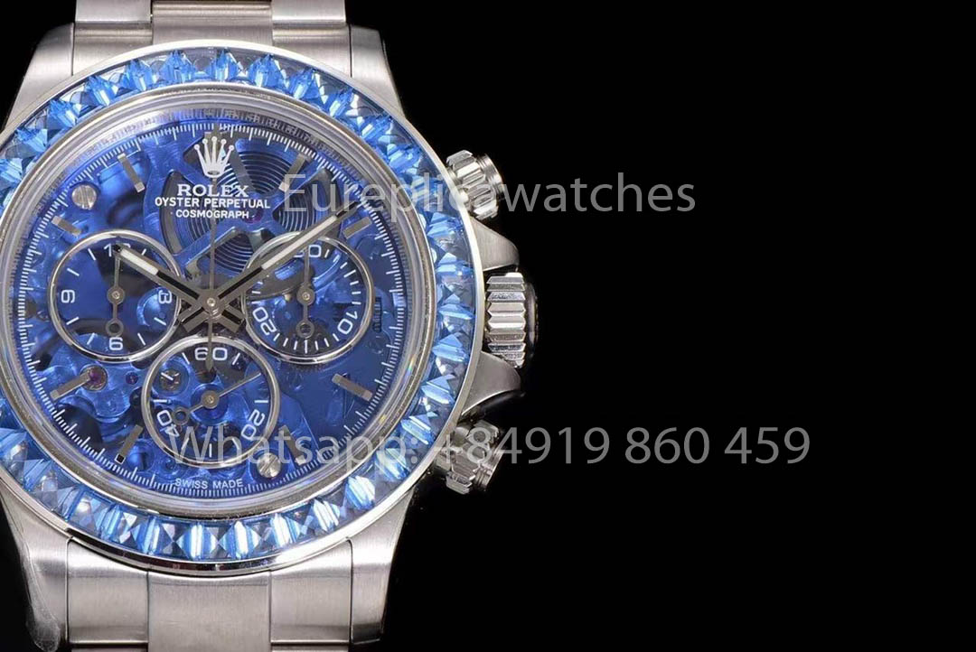Rolex Daytona Arolla Project with Blue Dial Skeleton Watch 1:1 Best Clone