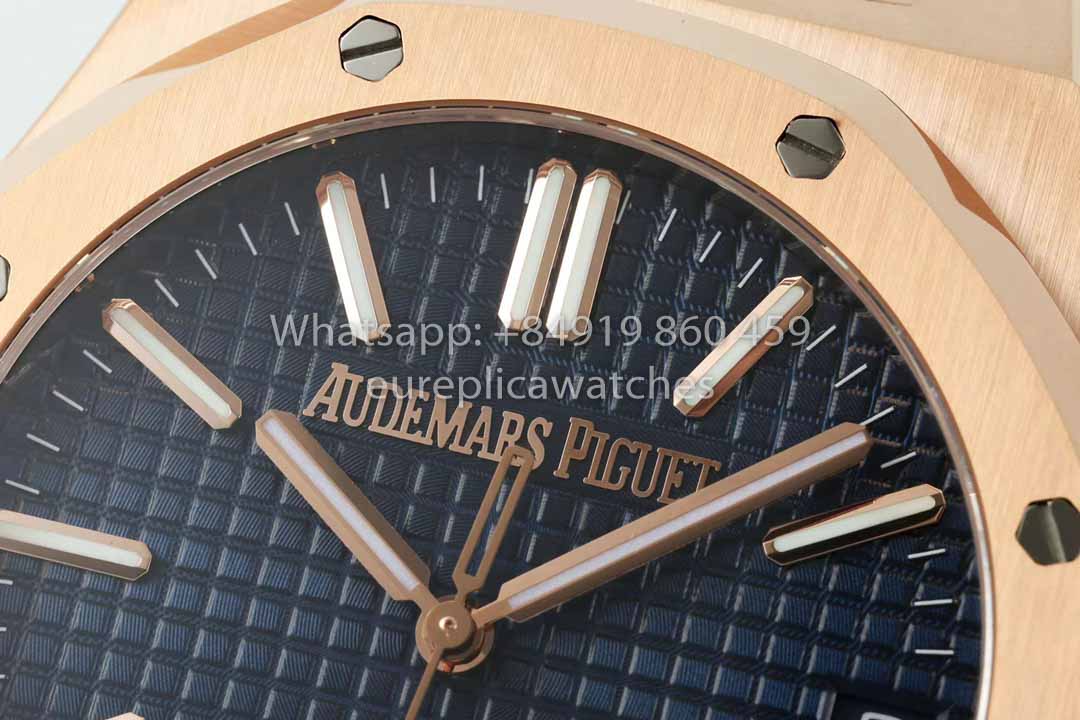 Audemars Piguet Royal Oak 15510ST from IPF Fabbrica 1:1 Best Clone quadrante blu Rosa Oro