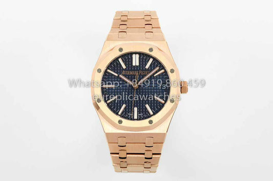Audemars Piguet Royal Oak 15510ST de IPF Fabbrica 1:1 Best Clone quadrante blu Rosa Oro