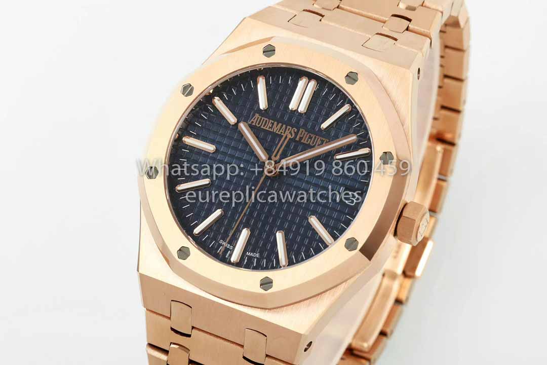 Audemars Piguet Royal Oak 15510ST from IPF Fabbrica 1:1 Best Clone quadrante blu Rosa Oro