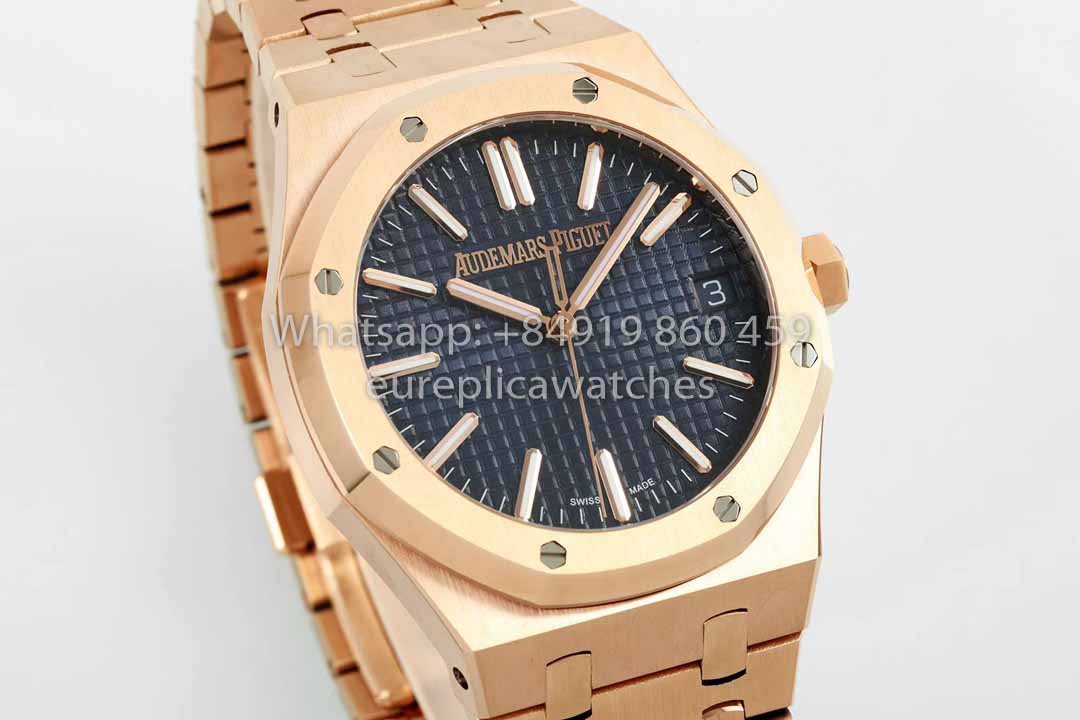 Audemars Piguet Royal Oak 15510ST from IPF Fabbrica 1:1 Best Clone quadrante blu Rosa Oro