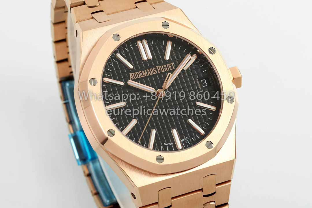 Audemars Piguet Royal Oak 15510ST from IPF Fabbrica 1:1 Best Clone quadrante nero Rosa Oro