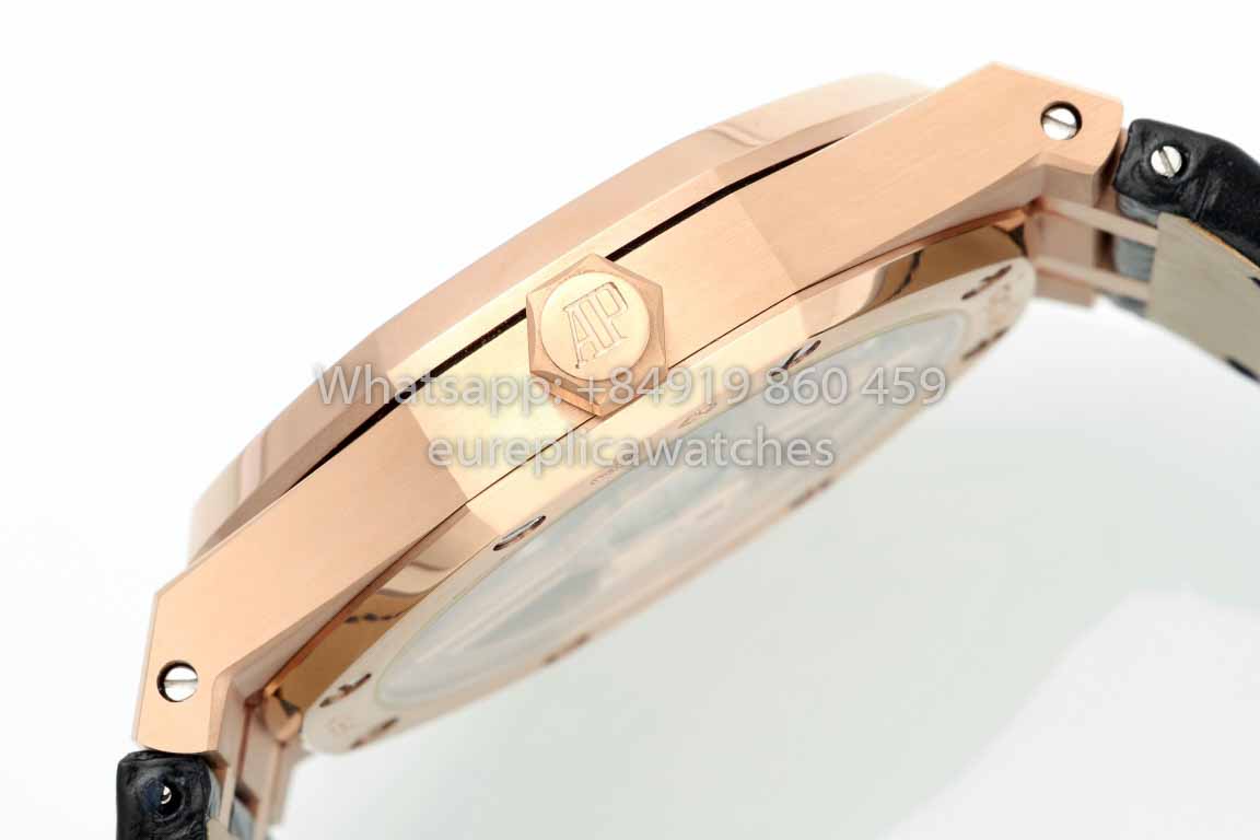 Audemars Piguet Royal Oak 15510ST from IPF Fabbrica 1:1 Best Clone quadrante nero Pelle cinturino