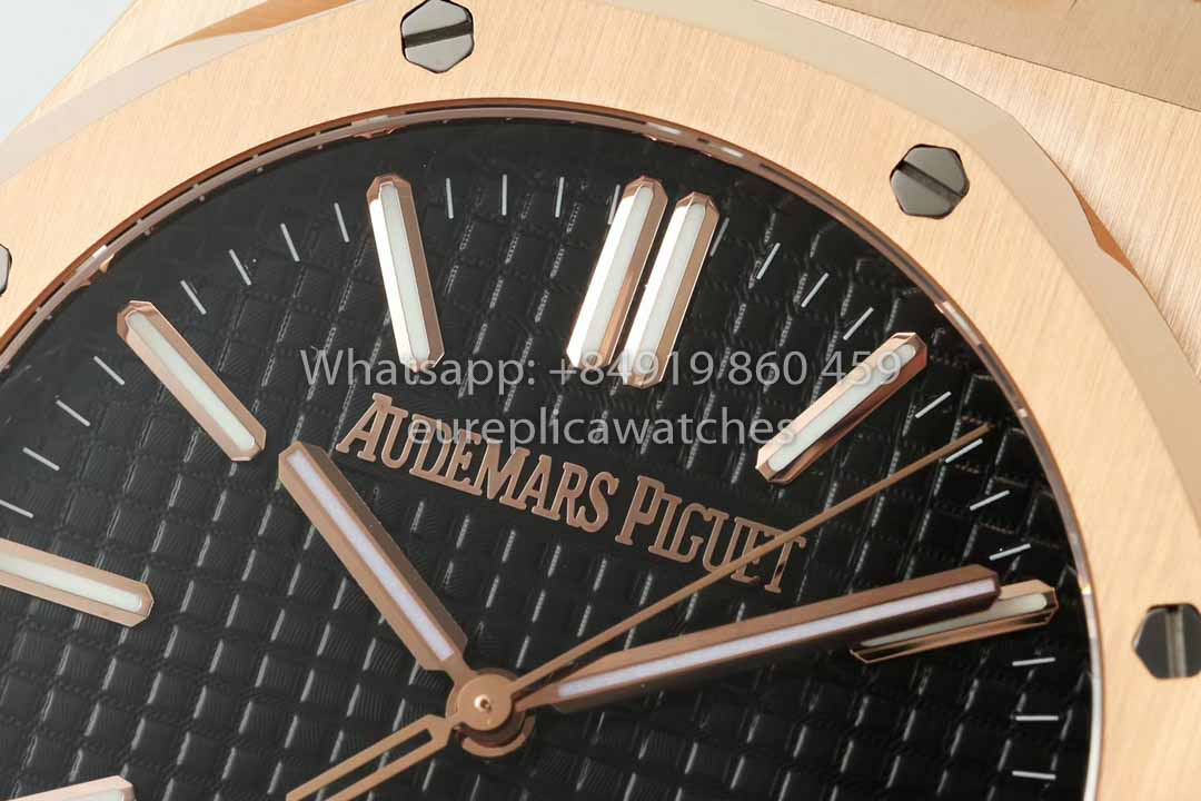 Audemars Piguet Royal Oak 15510ST from IPF Fabbrica 1:1 Best Clone quadrante nero Pelle cinturino