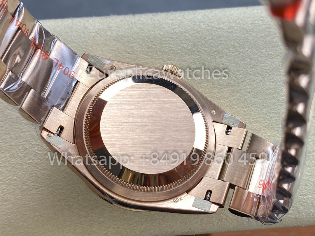 Rolex Day Date 128395TBR-0018 Turquesa quadrante 1:1 Melhor Clone 8+ Fabbrica Contrapeso Versão