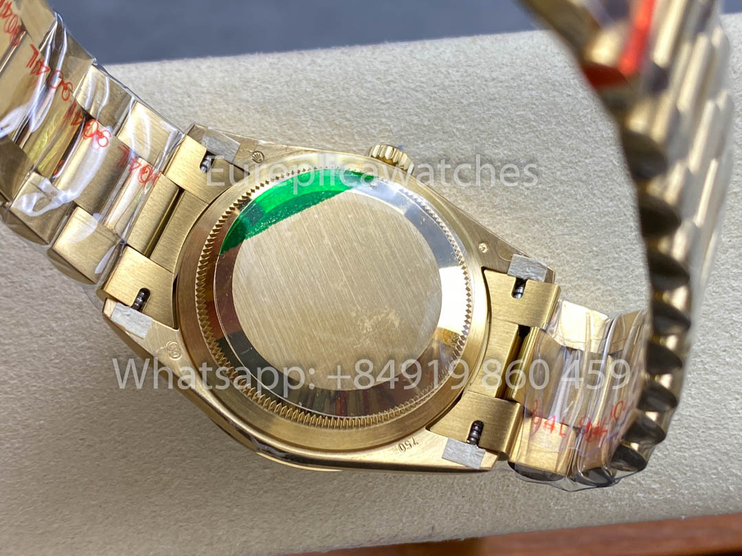 Rolex Day Data Ref. 128238 quadrante nero Amarelo Oro 1:1 Melhor Clone 8+ Fabbrica Contrapeso Versão