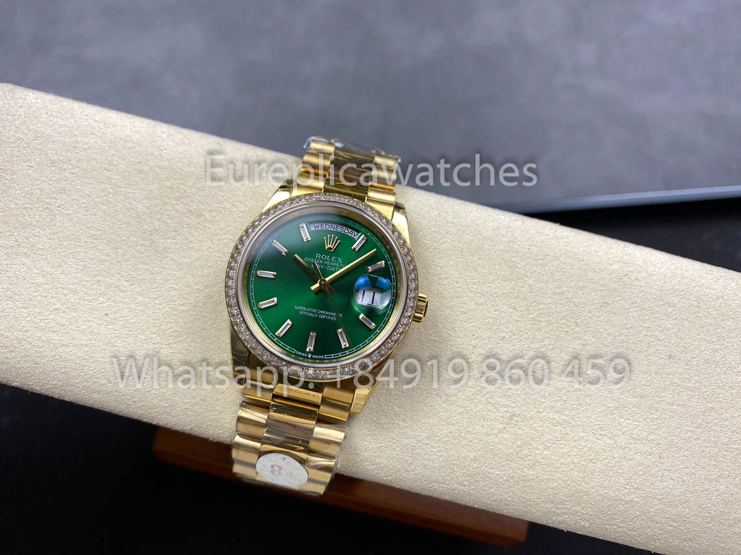 Rolex Day Date 128398TBR-0035 Yellow Oro 1:1 Best Clone 8+ Fabbrica Counterweight Versione