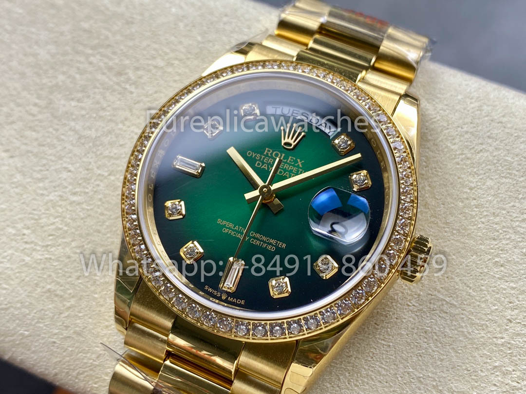 Rolex Day Date 128239-0035 Yellow Oro 1:1 Best Clone 8+ Fabbrica Counterweight Versione