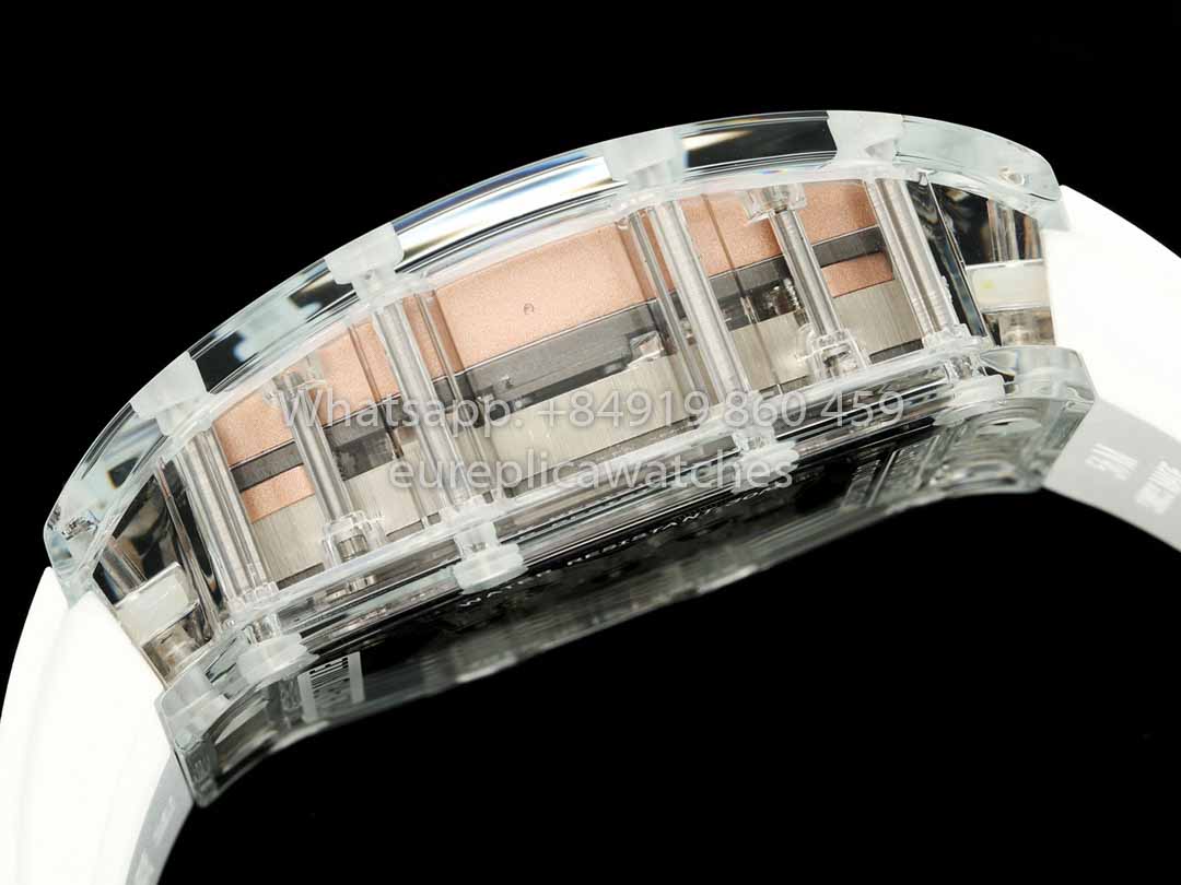 Richard Mille RM 56-02 Tourbillon 1:1 Best Clone RM Fabbrica Rose Gold Dial Saphire Case