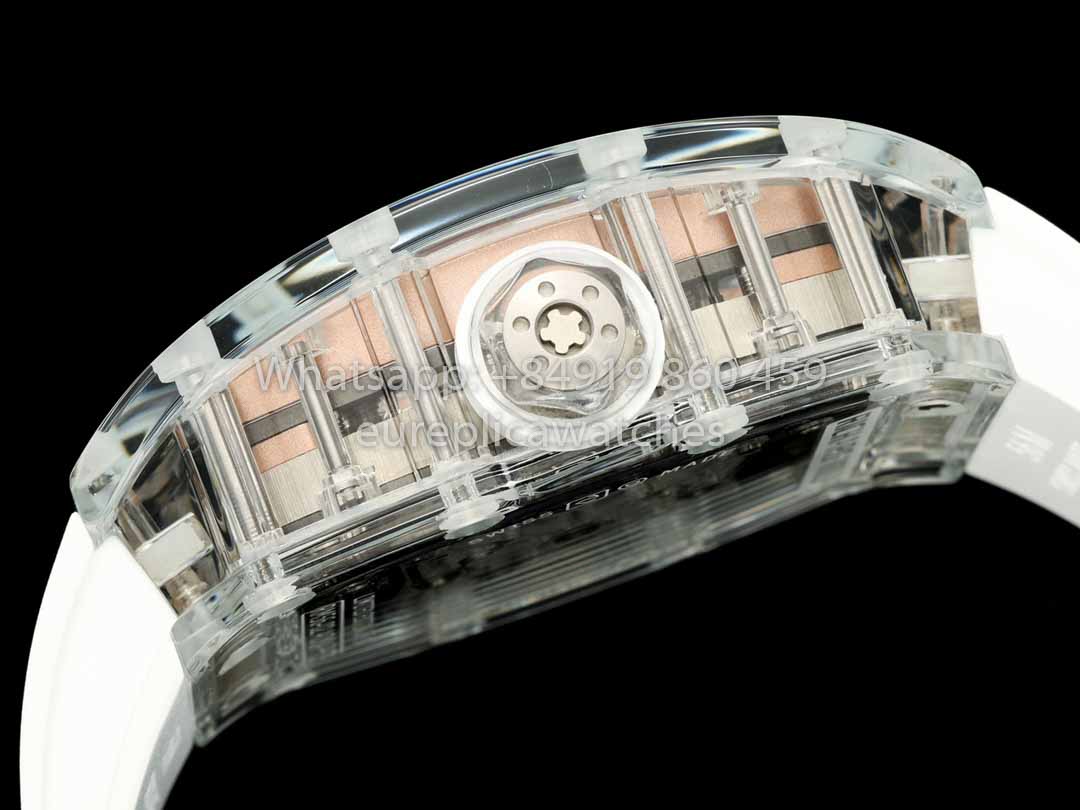 Richard Mille RM 56-02 Tourbillon 1:1 Best Clone RM Fabbrica Rose Gold Dial Saphire Case