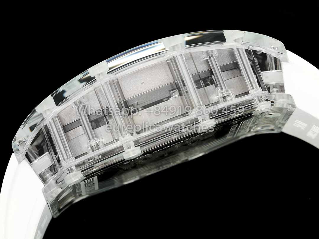 Richard Mille RM 56-02 Tourbillon 1:1 Best Clone RM Fabbrica White Dial and White cinturino