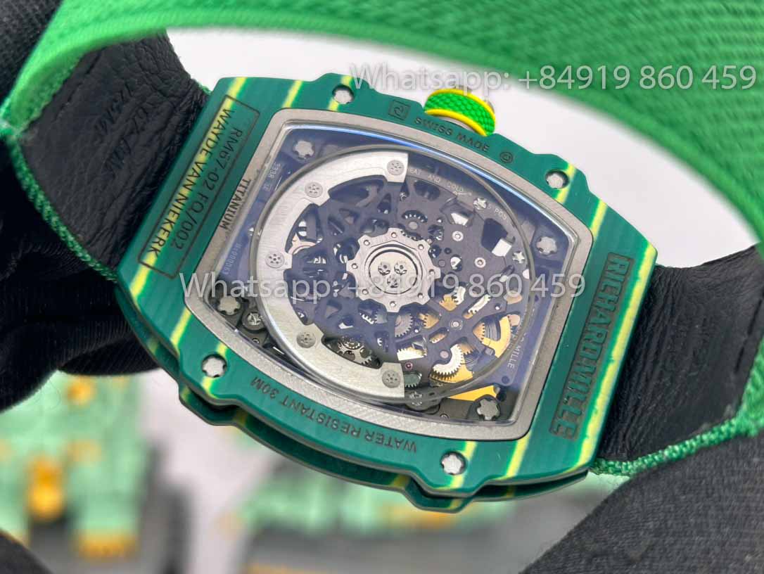replica Richard Mille RM67-02 Sprint 48MM Wayde Van Niekerk Green 1:1 Best Clone V2