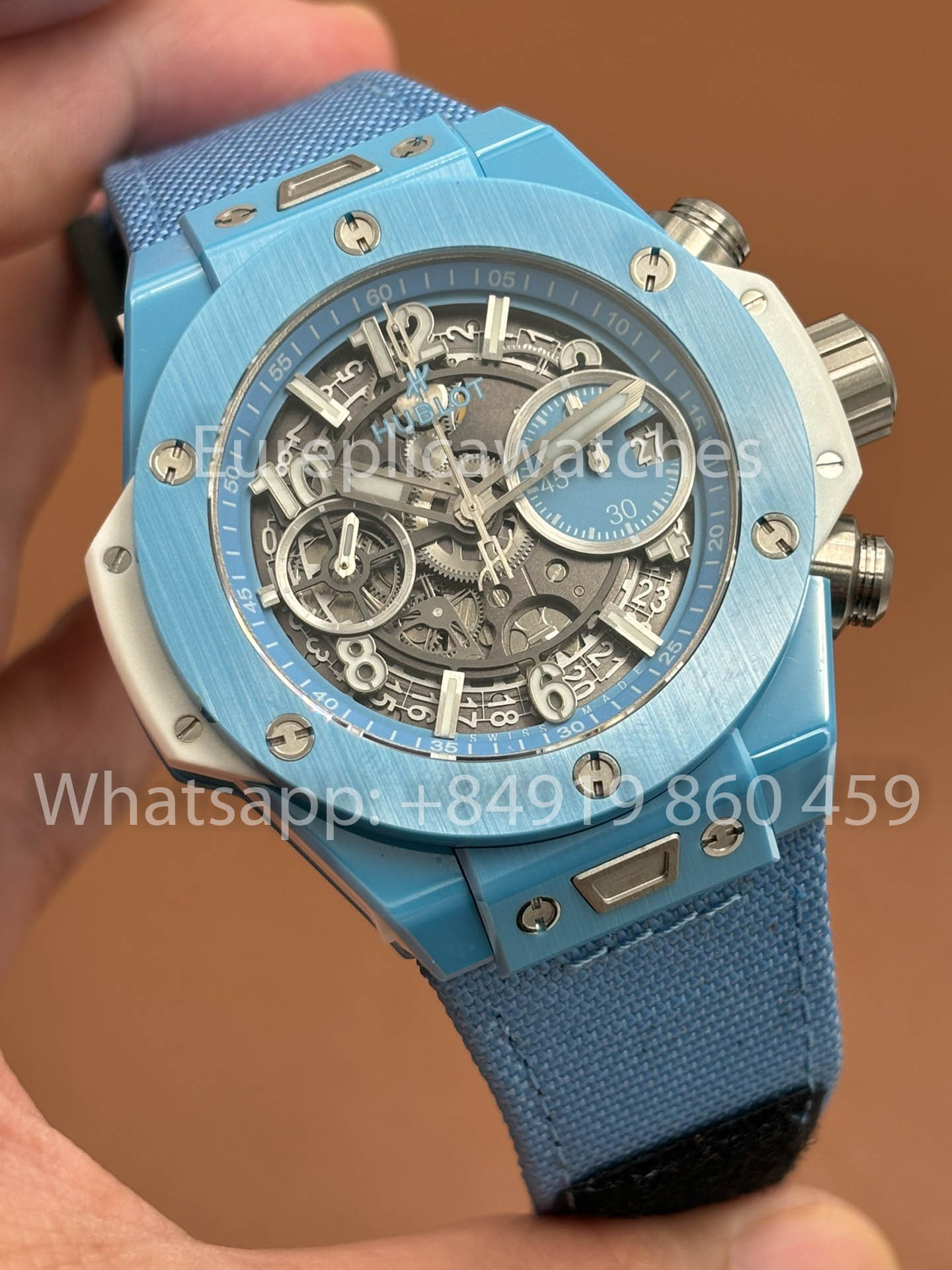Hublot BIG BANG Unico 441.EX.5120.RX 1:1 edizione migliore BBF Fabbrica Bianco Velcro cinturino