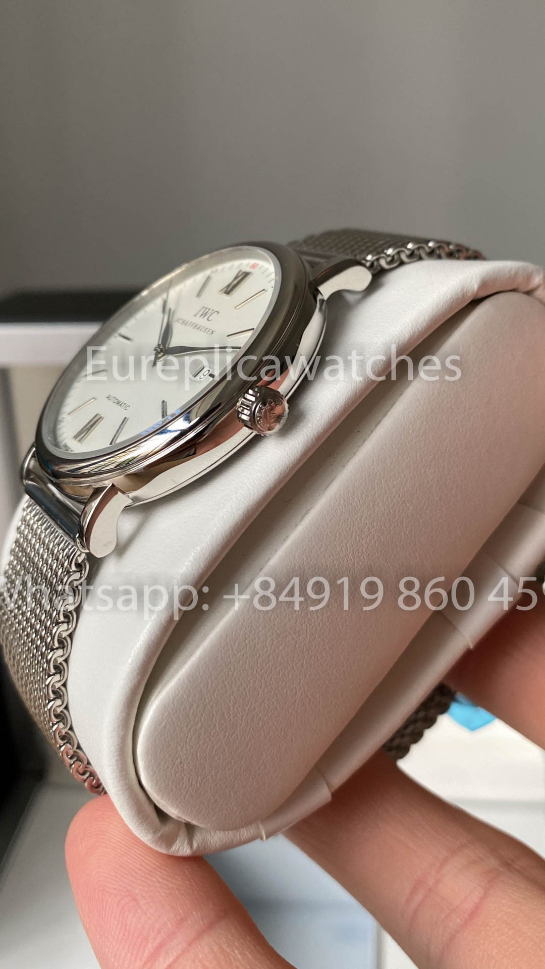 Reloj automático IWC Portofino IW356501 de 40 mm, 1:1, mejor clon A+, correa de malla Fabbrica