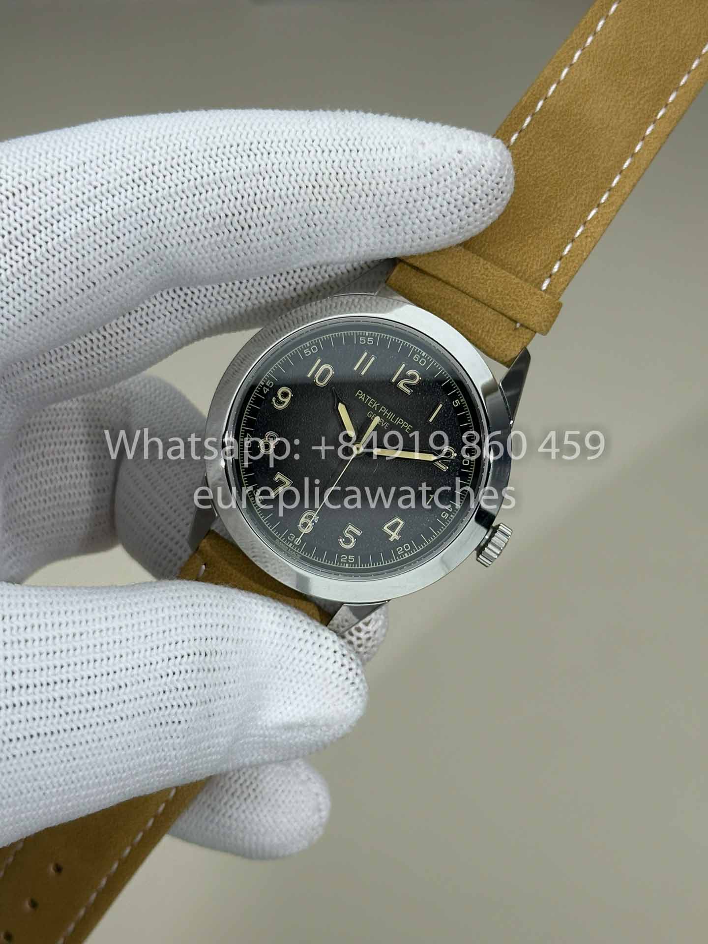 Patek Philippe Calatrava 5226G-001 Brown cinturino 1:1 Best Clone GR upgraded luminous Versione