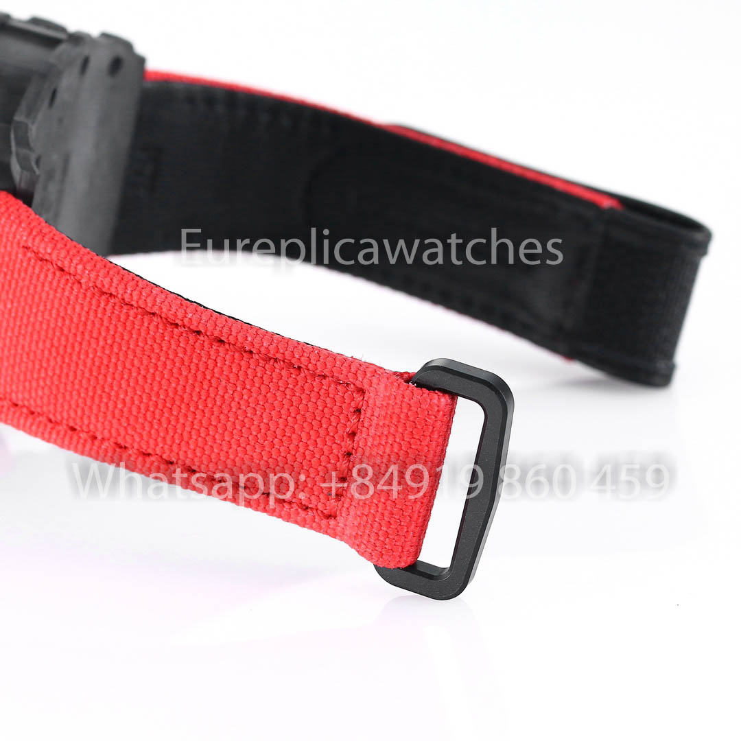 Richard Mille RM35-01 NTPT Carbonio 1:1 Best Clone BBR Fabbrica V2 Red Velcro cinturino