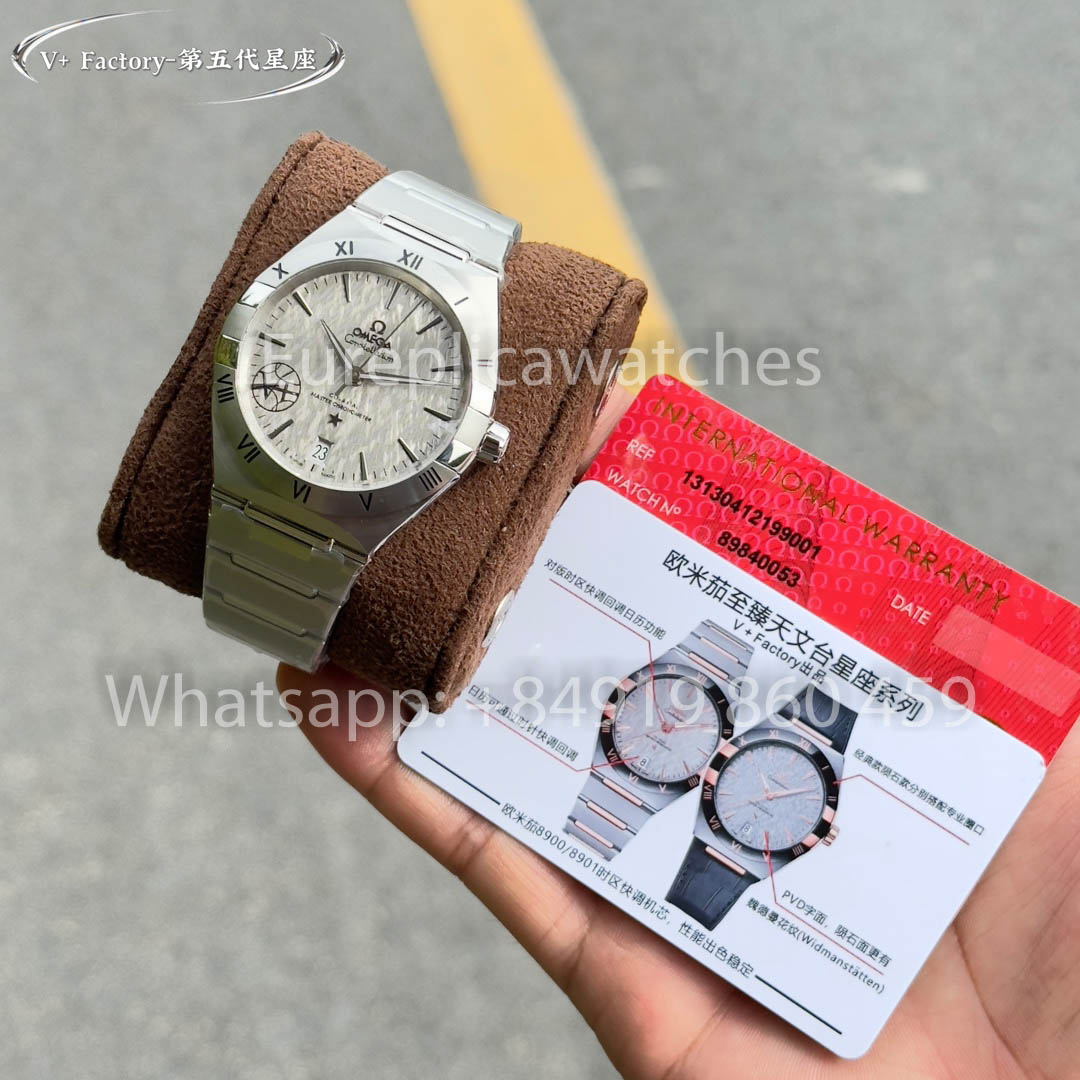 Omega Constellation Chronometer 131.30.41.21.99.001 Meteorite Dial 1:1 Best Clone V+ Fabbrica