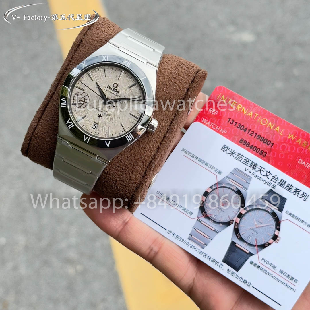 Omega Constellation Chronometer 131.23.41.21.03.001 Meteorite Dial 1:1 Best Clone V+ Fabbrica