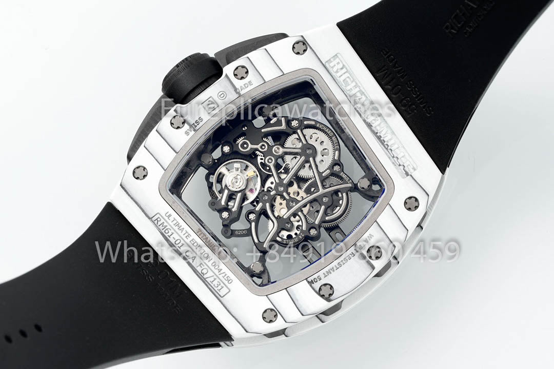 RICHARD MILLE RM61-01 fibra di carbonio scheletrato quadrante 1:1 Best Clone APS Fabbrica Newest Versione