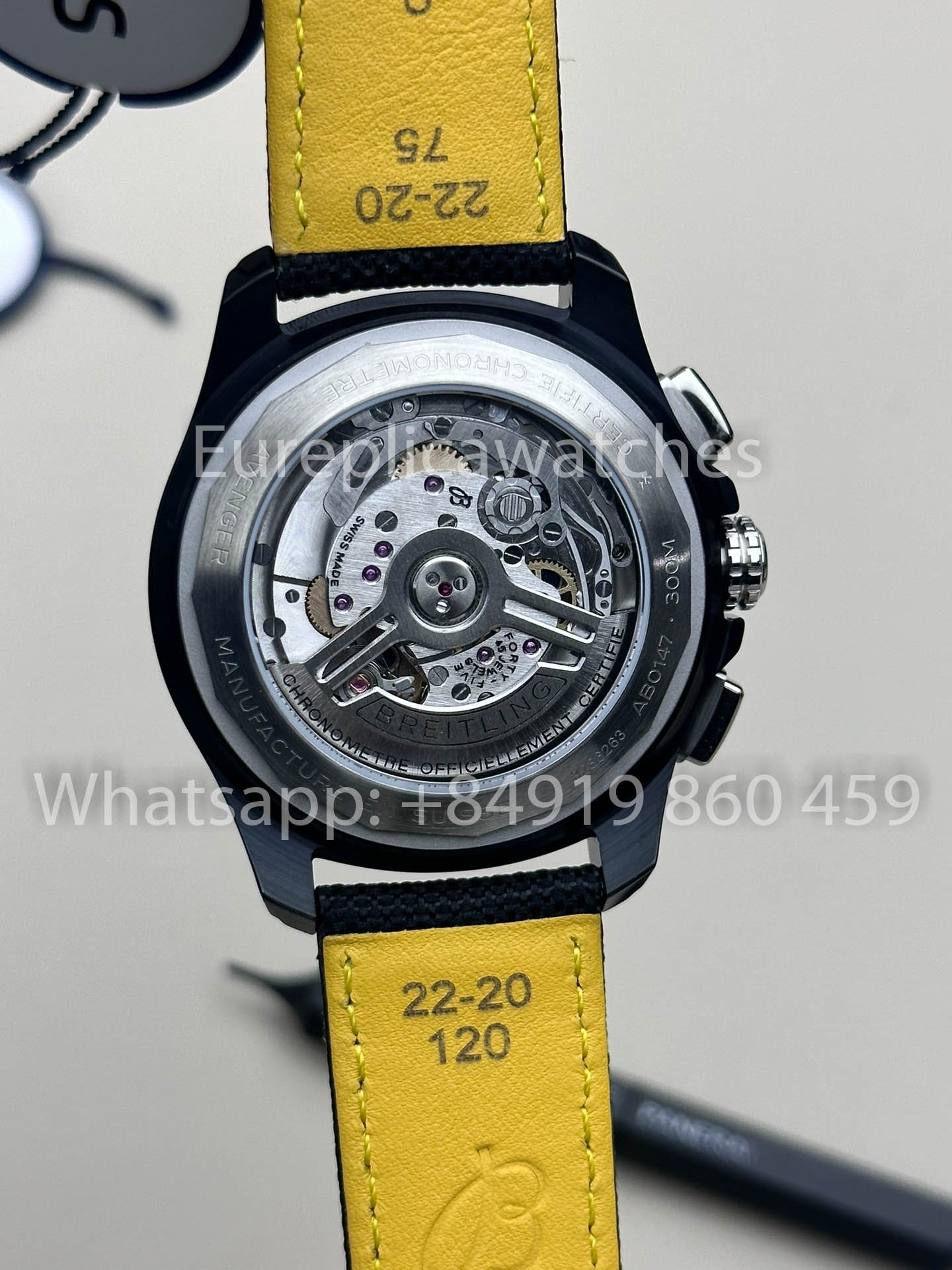 Breitling Avenger B01 cronografo 44 Night Mission 1:1 Best Clone BLS Fabbrica Nero cinturino