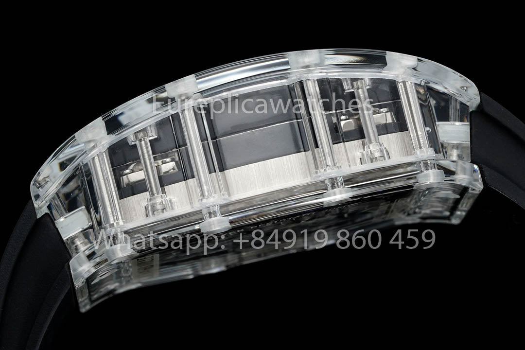 Richard Mille RM 56-02 Tourbillon 1:1 Best Clone RM Fabbrica Black Rubber cinturino Newest version