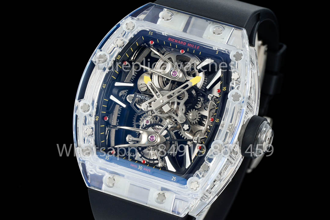 Richard Mille RM 56-02 Tourbillon 1:1 Best Clone RM Fabbrica Black Rubber cinturino Newest version