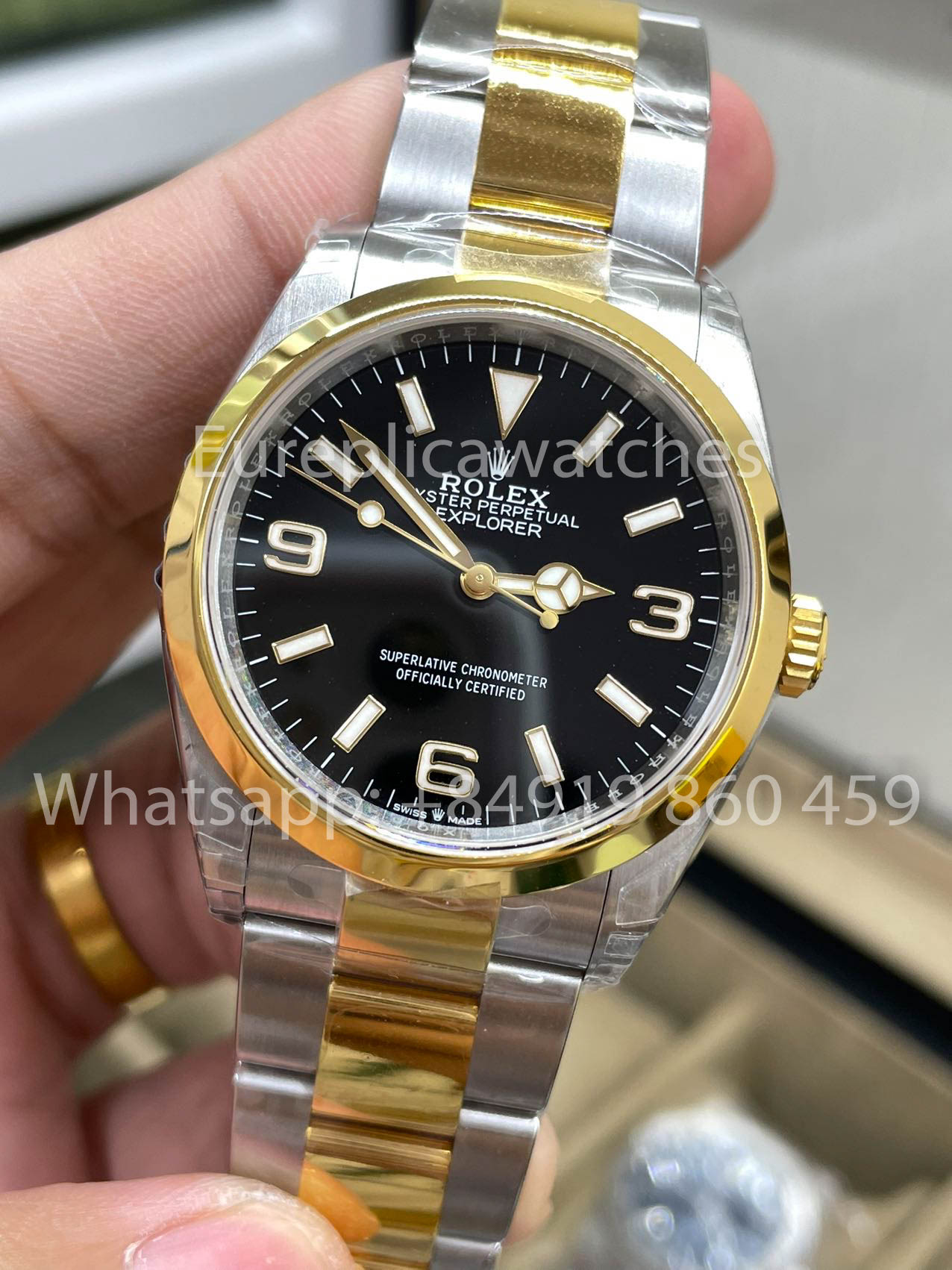 Rolex Explorer 124273-0001 quadrante nero Oyster 36mm 1:1 Best Clone VS Fabbrica 3230 movimento