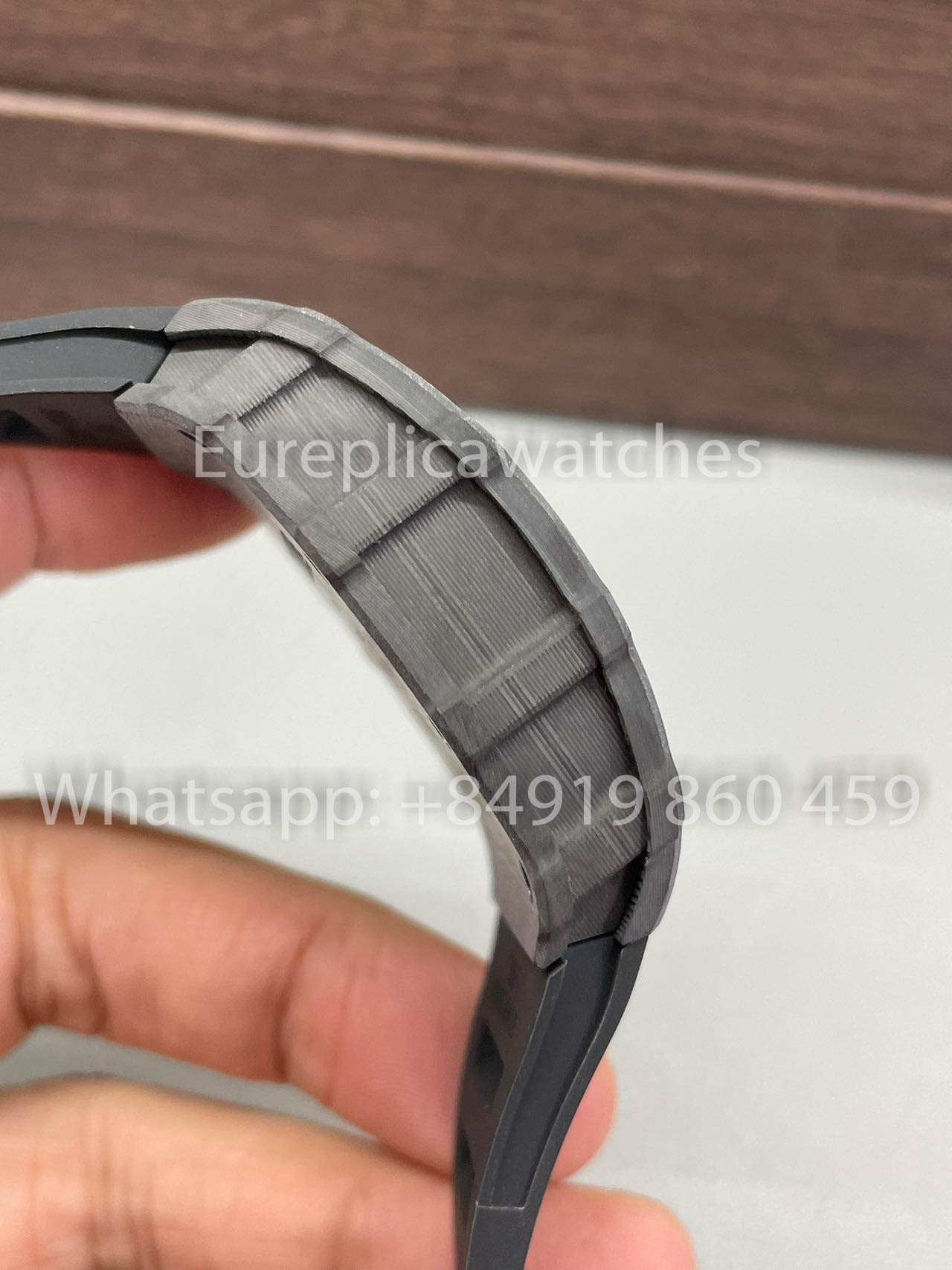 Richard Mille RM35-01 NTPT Carbonio Cassa 1:1 Best Clone BBR Fabbrica V2 Nero Gomma cinturino