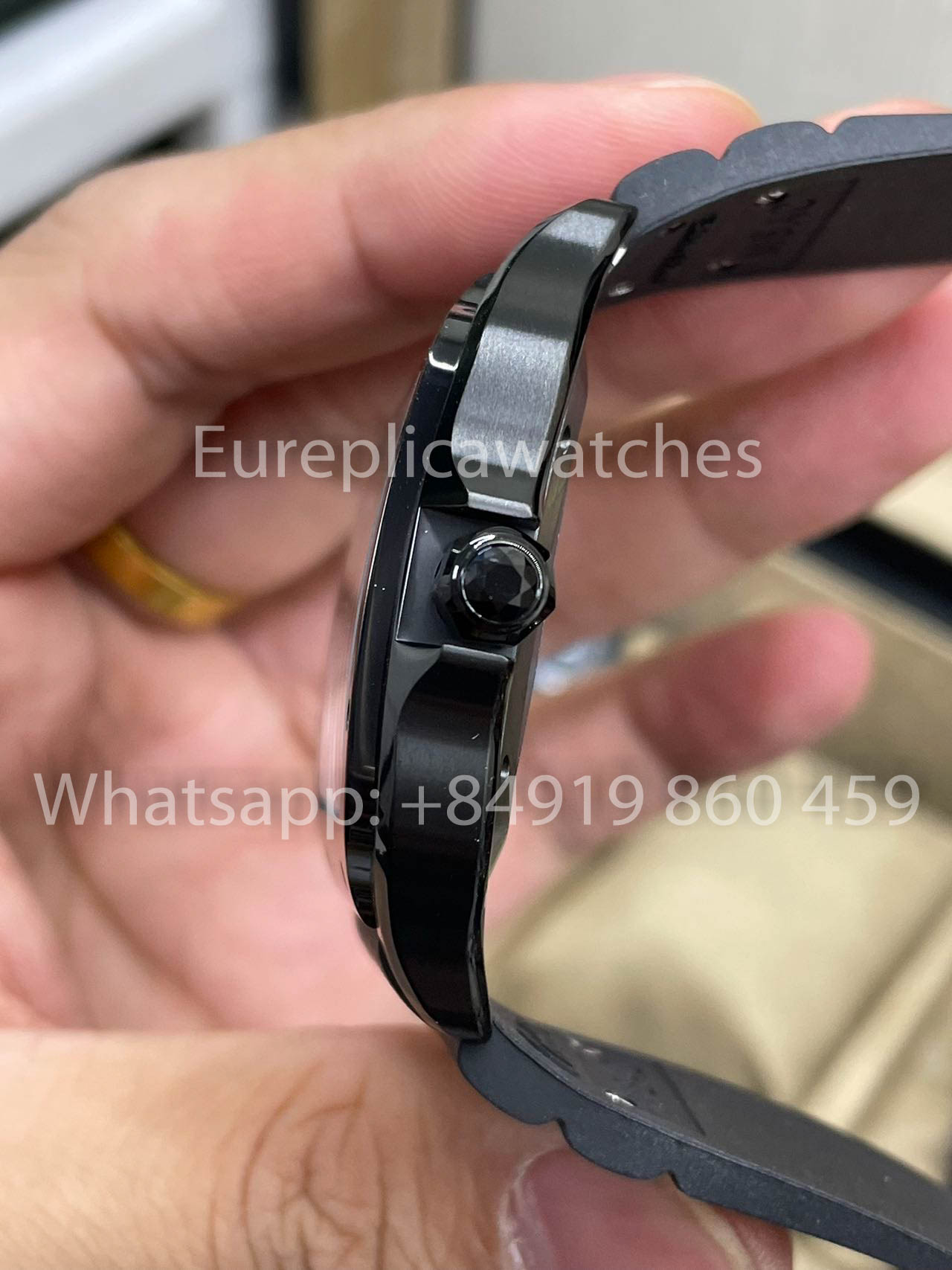 Cartier De Santos WSSA0039 Gomma cinturino BV Fabbrica 1:1 edizione migliore 9019 movimento