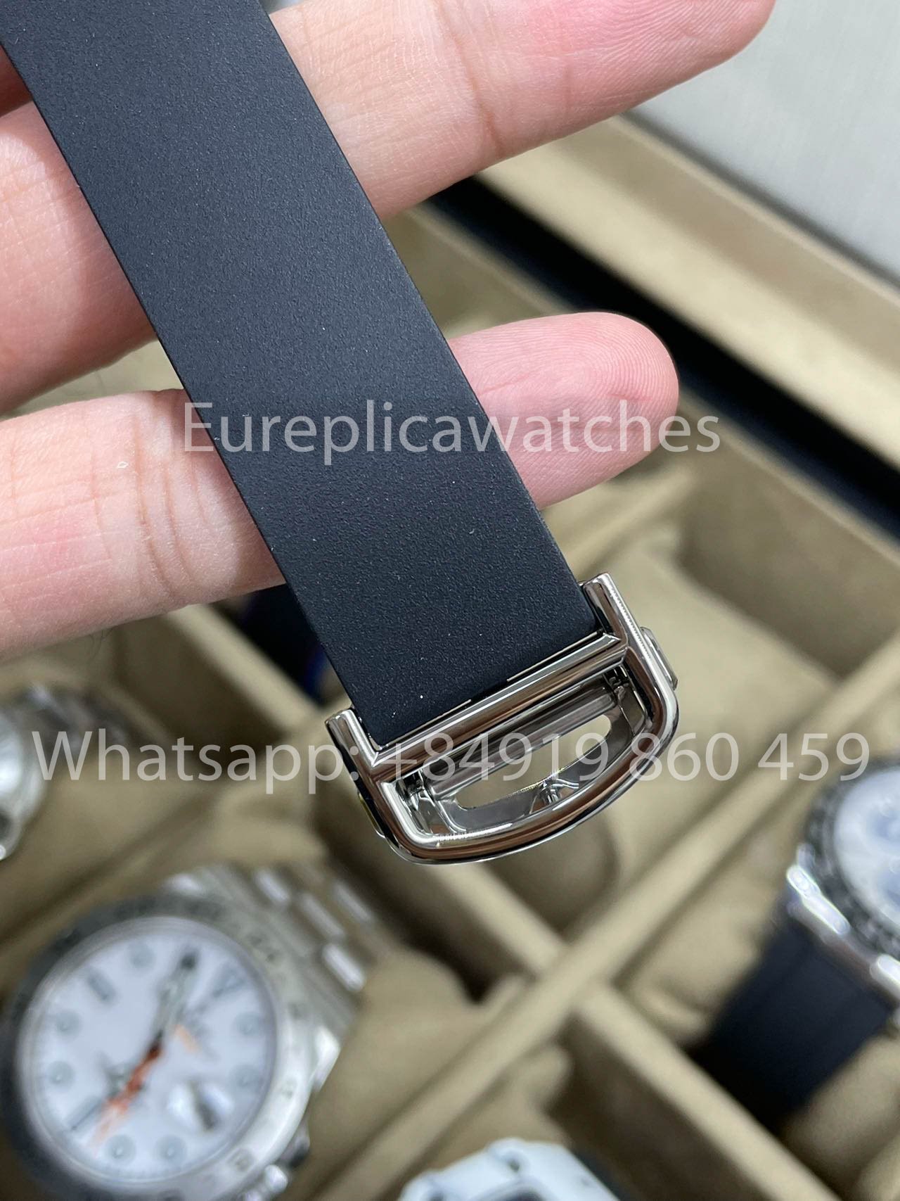 Cartier De Santos WSSA0039 Gomma cinturino BV Fabbrica 1:1 edizione migliore 9019 movimento