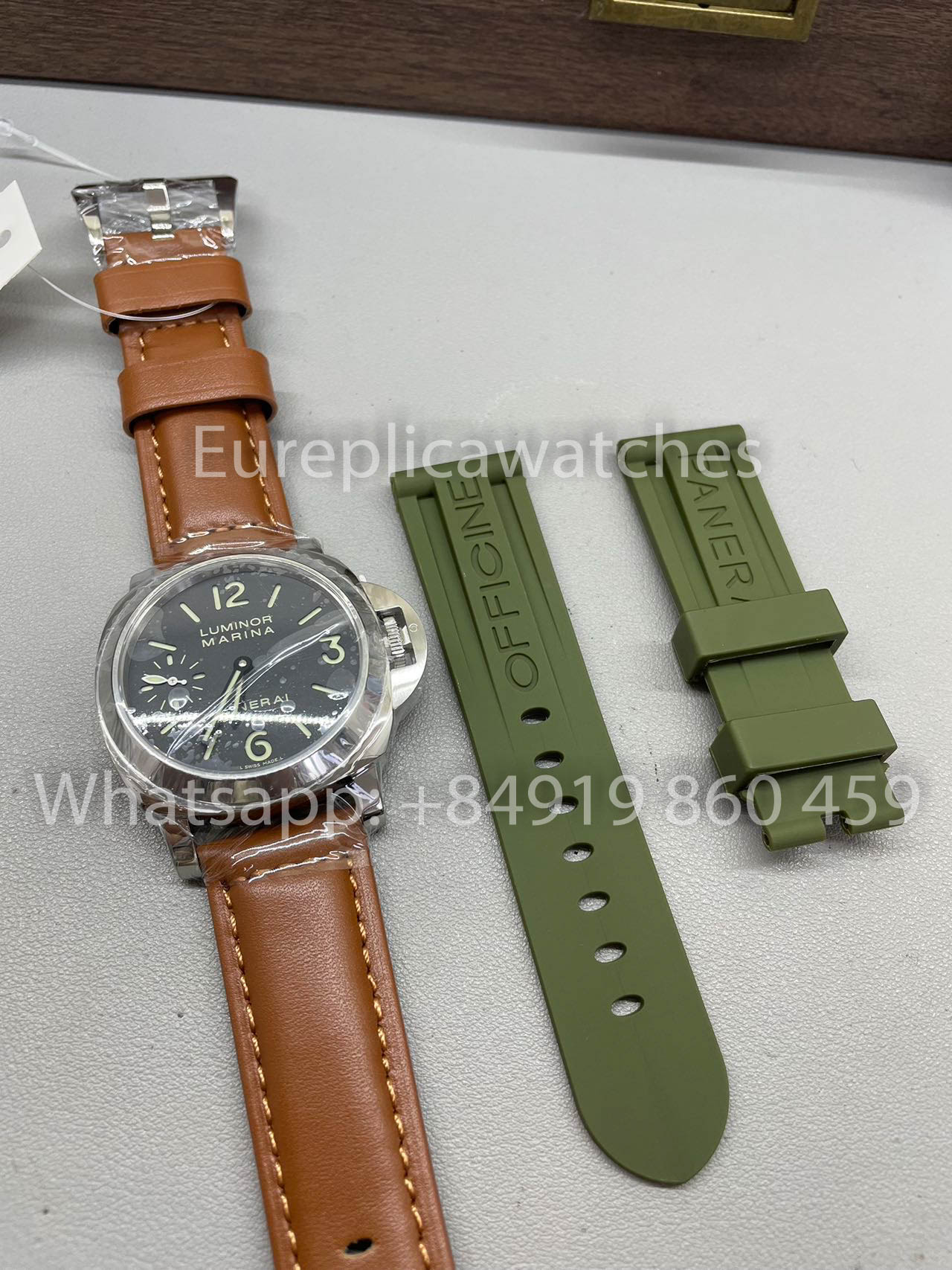 Panerai Luminor Marina PAM111 HW Fabbrica 1:1 Best Clone Free Gomma cinturino
