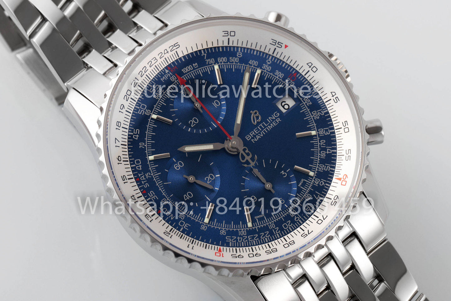 BREITLING Navitimer cronografo A13324121B1X1 quadrante blu 1:1 Best Clone EF Fabbrica