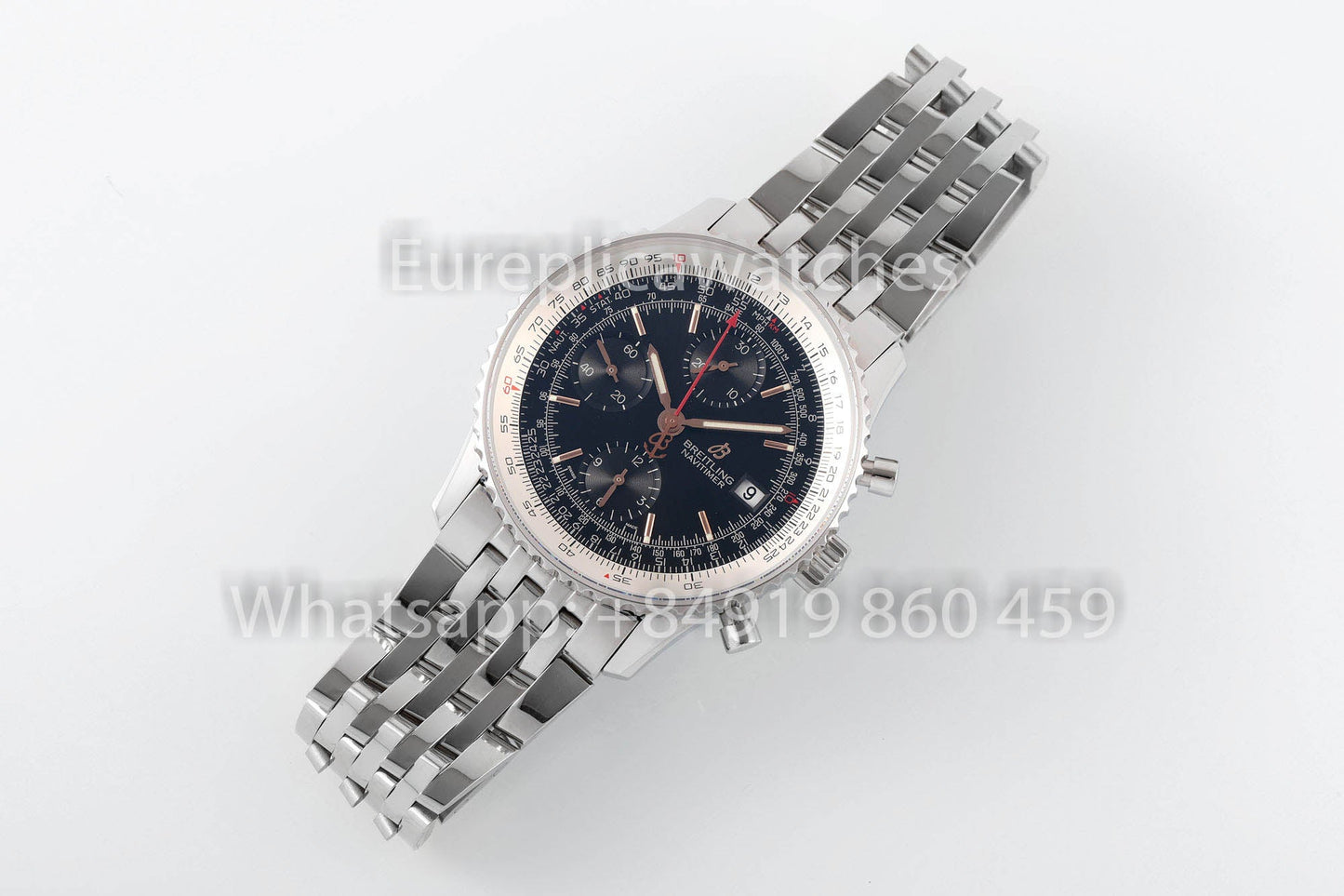 BREITLING Navitimer cronografo 41A13324121B1A1 quadrante preto 1:1 Melhor Clone EF Fabbrica RS
