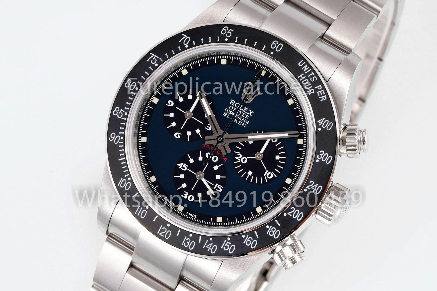 Rolex Daytona Blaken Heritage cuadrante azul 1:1 Best Clone EF Fabbrica
