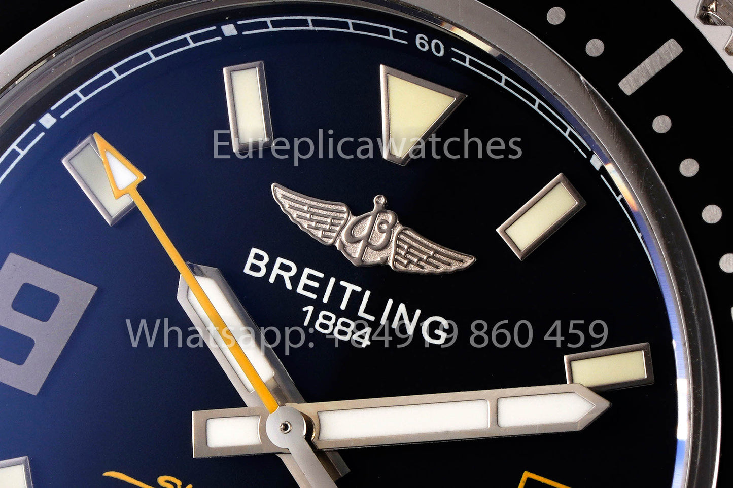 Breitling Superocean 44 A17391 1:1 Best Clone acciaio inossidabile EF Fabbrica Yellow Hands