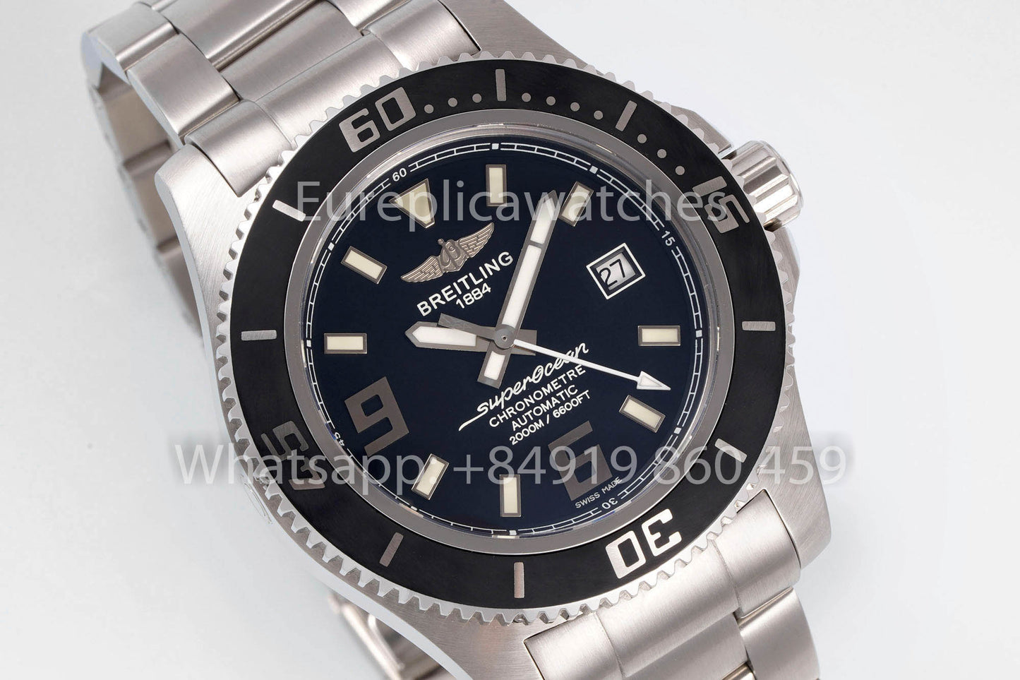 Breitling Superocean 44 A17391 1:1 Best Clone acciaio inossidabile EF Fabbrica Bianco Hands