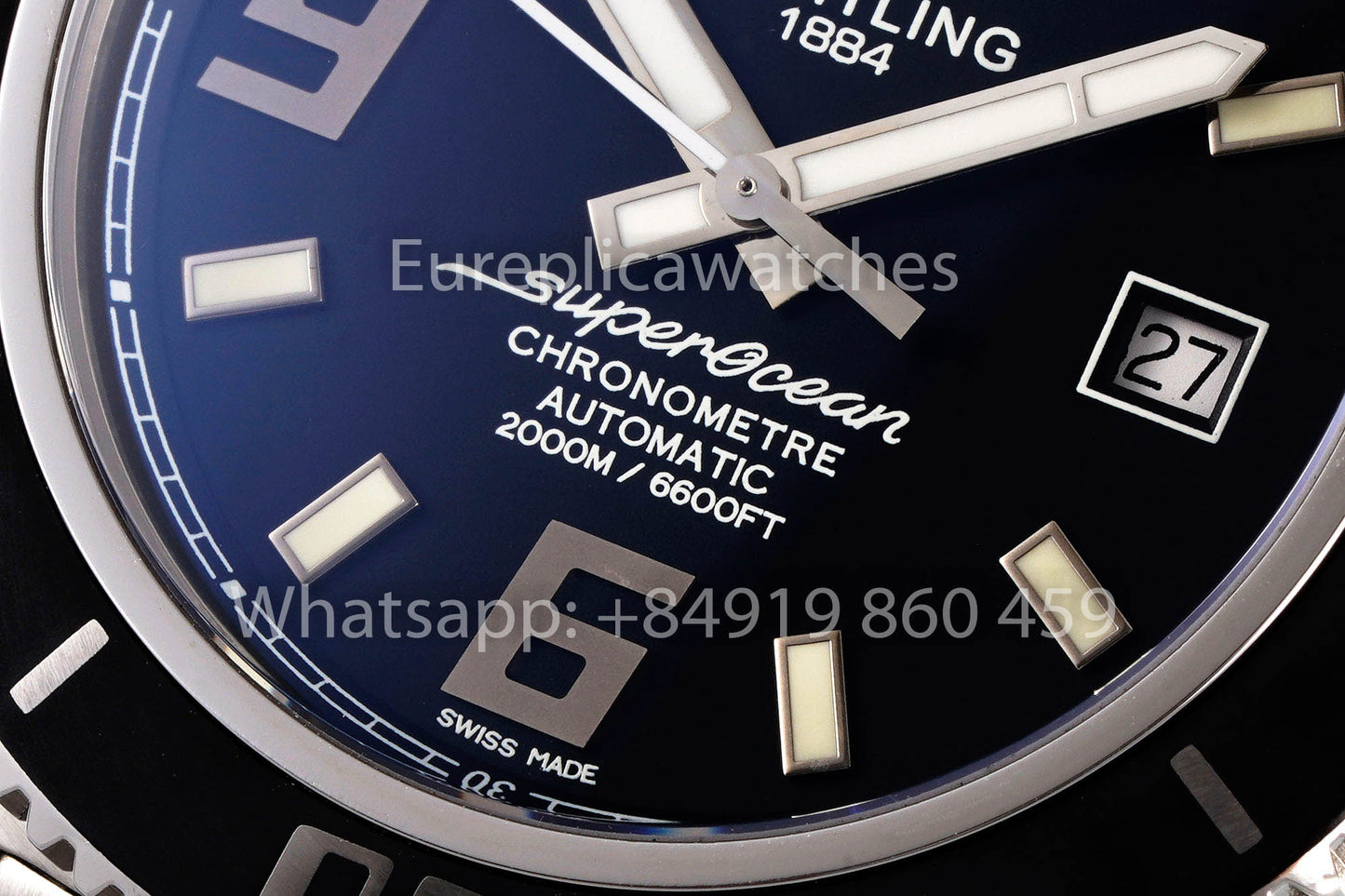 Breitling Superocean 44 A17391 1:1 Best Clone acciaio inossidabile EF Fabbrica Bianco Hands