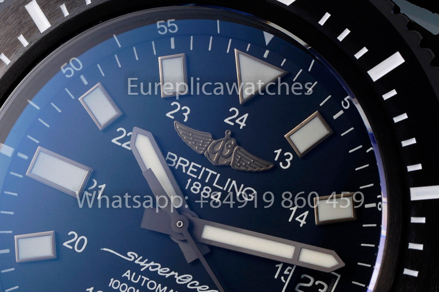 Breitling Superocean M17393131B1S1 Gomma cinturino quadrante nero 1:1 Best Clone EF Fabbrica