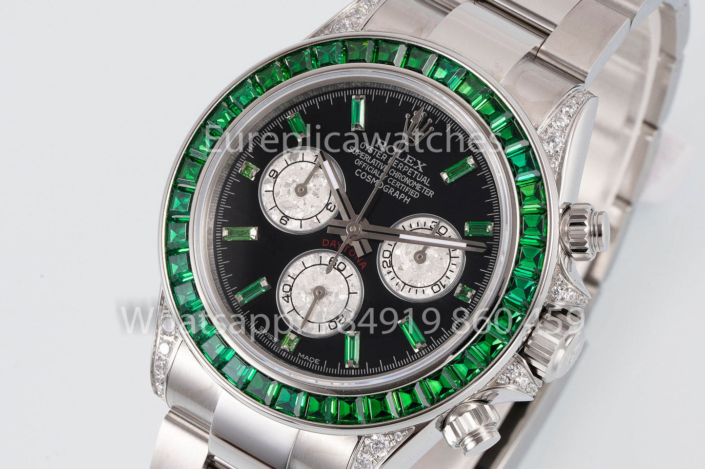 Rolex Daytona Rainbow Verde lunetta 40mm 1:1 Best Clone EF Fabbrica SS