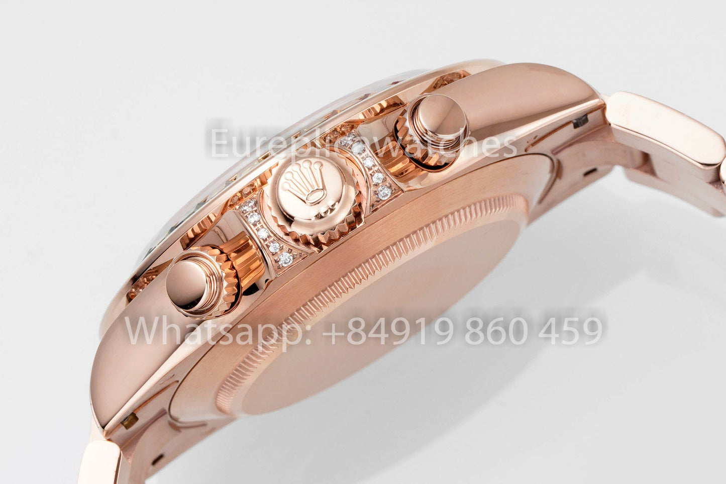 Rolex Daytona Rainbow Sundust cuadrante Rosa Oro 40mm 1:1 Best Clone EF Fabbrica SS