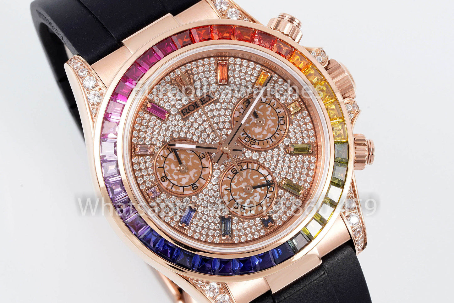 Rolex Cosmograph Daytona Rainbow 116515LN-0015 EF Fabrica 1:1 Melhor Clone