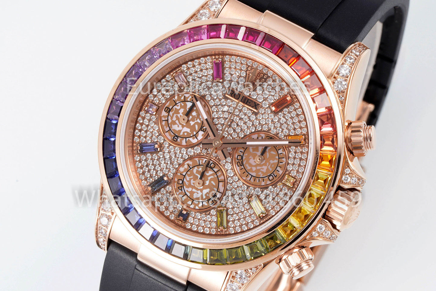 Rolex Cosmograph Daytona Rainbow 116515LN-0015 EF Fabrica 1:1 Melhor Clone