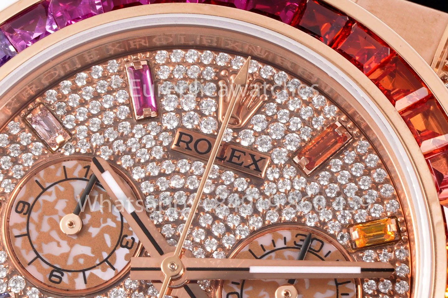 Rolex Cosmograph Daytona Rainbow 116515LN-0015 EF Fabrica 1:1 Melhor Clone